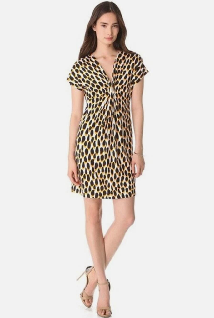 Diane Von Furstenberg Natalie 100% Silk Jersey Dress